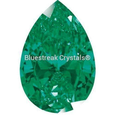 Swarovski Zirconia Pear Pure Brilliance Cut Green - Bluestreak Crystals