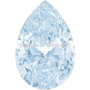 Swarovski Zirconia Pear Pure Brilliance Cut Greyish Blue - Bluestreak Crystals