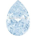 Swarovski Zirconia Pear Pure Brilliance Cut Greyish Blue - Bluestreak Crystals