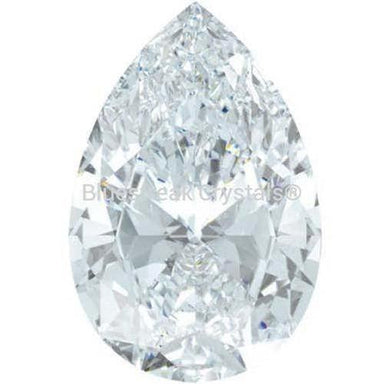 Swarovski Zirconia Pear Pure Brilliance Cut White - Bluestreak Crystals