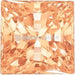 Swarovski Zirconia Square Princess Pure Brilliance Cut Amber - Bluestreak Crystals