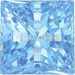 Swarovski Zirconia Square Princess Pure Brilliance Cut Artic Blue - Bluestreak Crystals