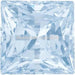 Swarovski Zirconia Square Princess Pure Brilliance Cut Greyish Blue - Bluestreak Crystals
