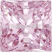 Swarovski Zirconia Square Princess Pure Brilliance Cut Purplish Pink - Bluestreak Crystals