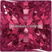 Swarovski Zirconia Square Princess Pure Brilliance Cut Red Dark - Bluestreak Crystals