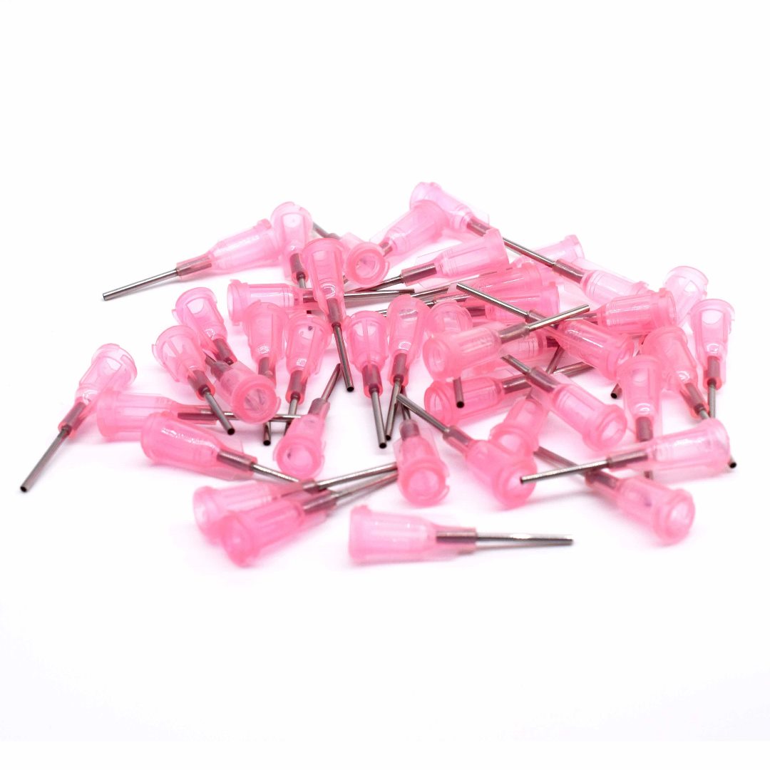 Syringe Dispensing Tips Pink 18 Gauge - Bluestreak Crystals
