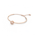 Swarovski Una Bangle Round Cut Pave White Rose Gold-Tone Plated - Bluestreak Crystals