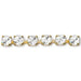 Preciosa Cup Chain Chaton Round Gold Crystal AB - Bluestreak Crystals