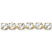 Preciosa Cup Chain Chaton Round Gold Crystal - Bluestreak Crystals